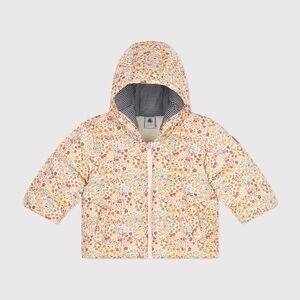 Petit Bateau Floral Kids Puffer Jacket